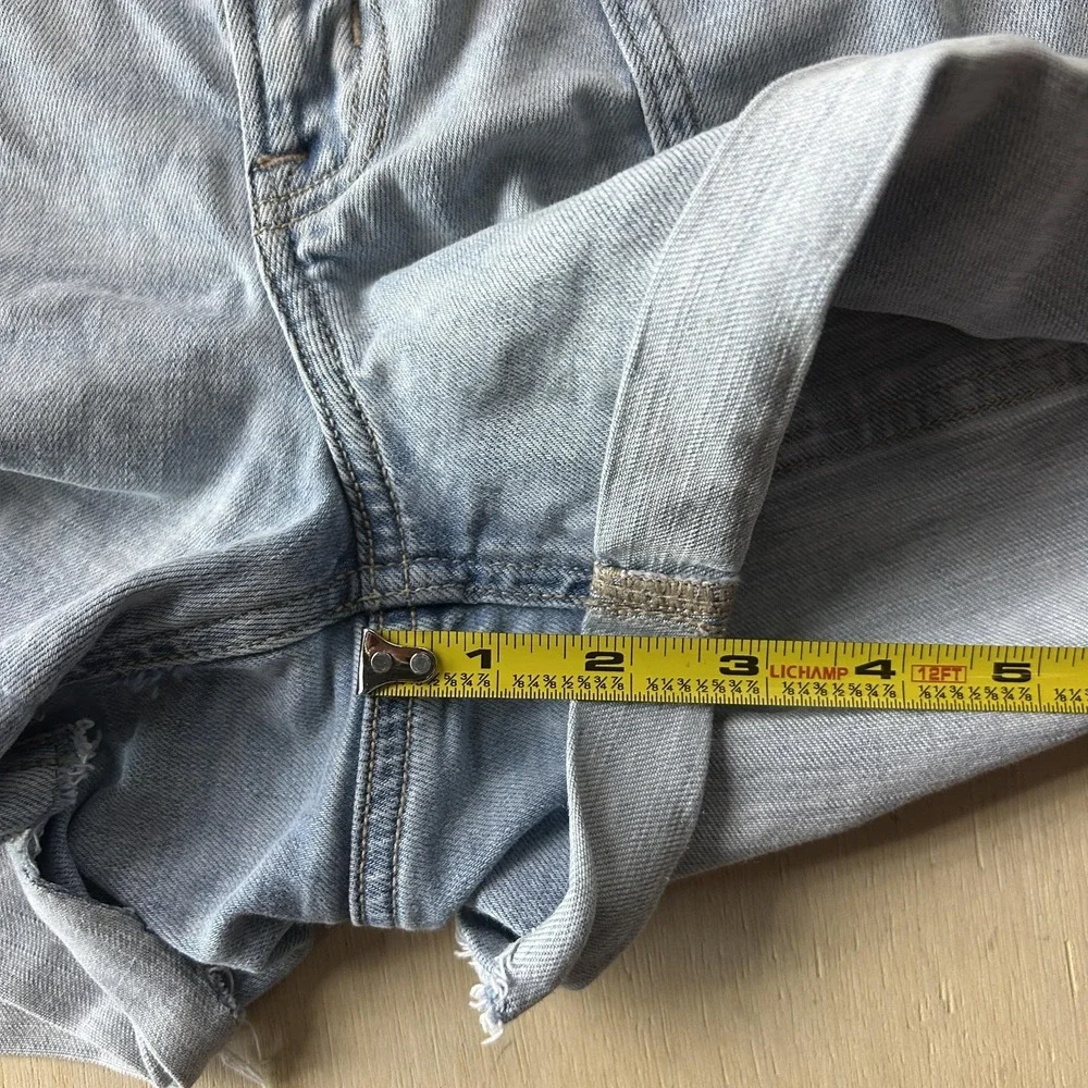 American Eagle Outfitters Shorts Womens M 32W Blue Easy Shortie Cutoff Stretch